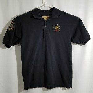 APACHE HELICOPTER LARGE SHIRT POLO ARMY